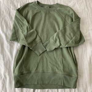 Aerie Olive crew sweatshirt